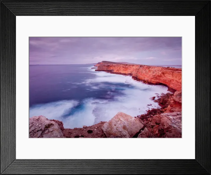 Framed Print : Sheringa Cliffs. Eyre Peninsula. South Australia