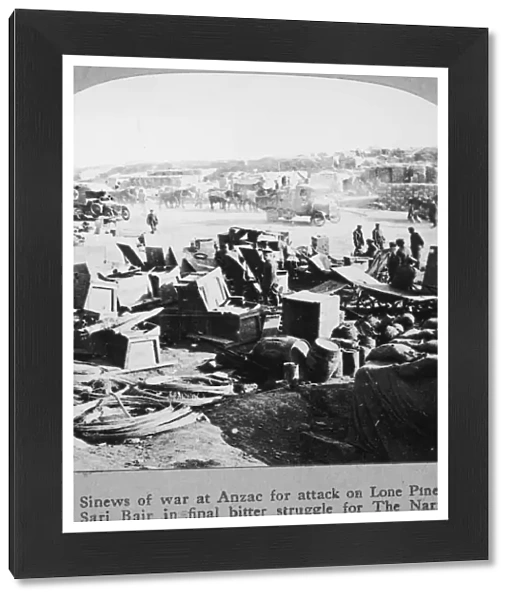 Supplies At Anzac Cove during the Gallipoli Campaign