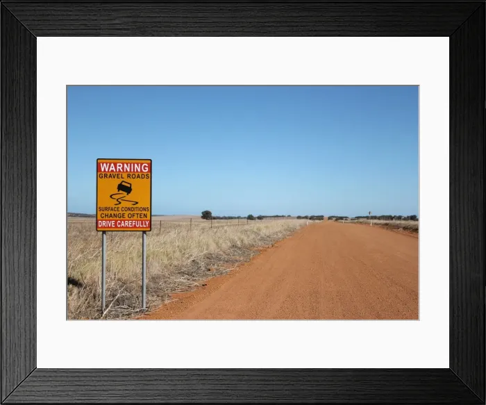 Framed Print : Australian Road Sign Framed Print : Australian Road Sign