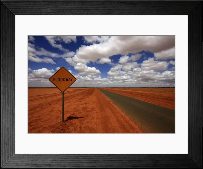 Framed Print : Road empty Traveling in Australia Framed Print : Road empty Traveling in Australia