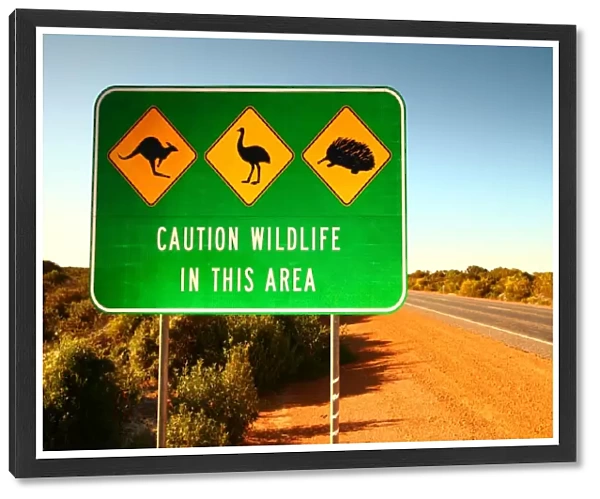 Australian wildlife sign