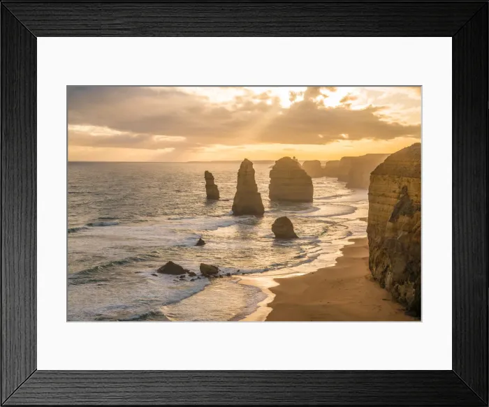 Framed Print : Twelve Apostle with the sunset, Australia