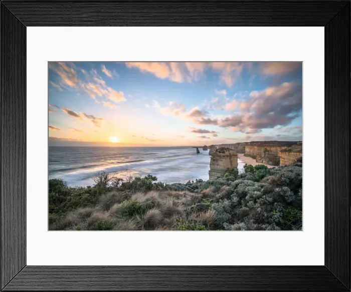 Framed Print : Twelve Apostle with the sunset, Australia