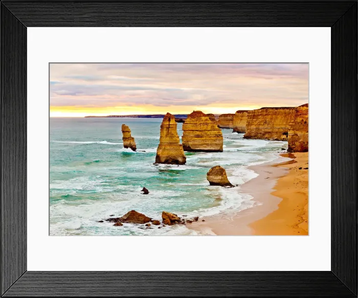 Framed Print : The Apostles at sunset Framed Print : The Apostles at sunset