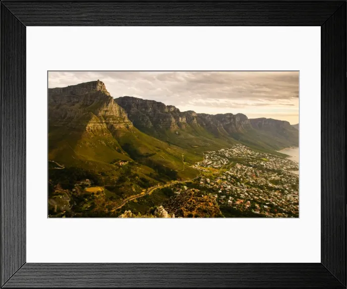 Framed Print : View of the Twelve Apostles from Lions Head