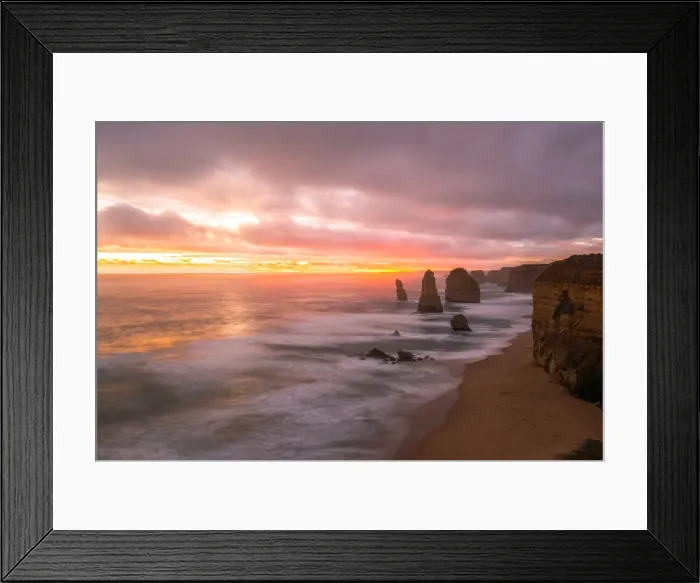 Framed Print : Twelve Apostle with the sunset, Australia Framed Print : Twelve Apostle with the sunset, Australia