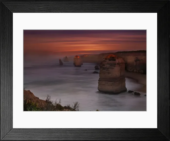 Framed Print : Color on the Apostles