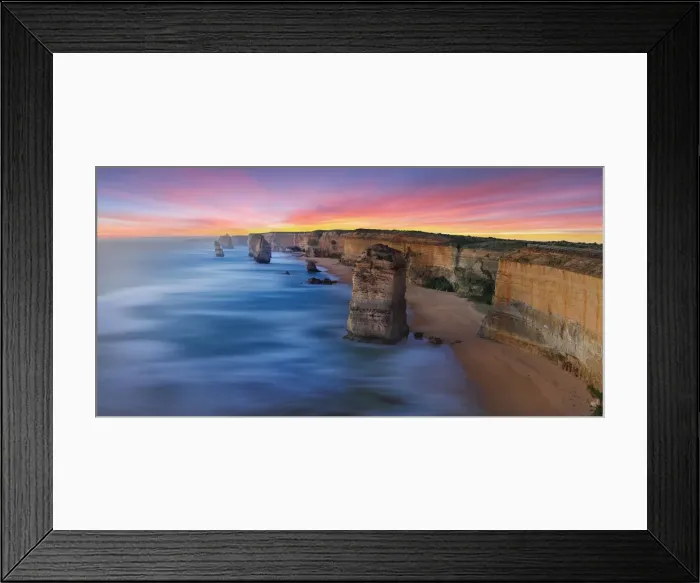 Framed Print : Australia Iconic 12 apostles Scenery Framed Print : Australia Iconic 12 apostles Scenery