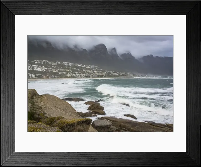 Framed Print : Storm over Camps Bay