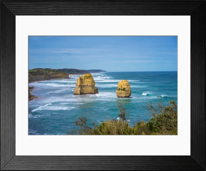 Framed Print : Twelve apostles. Great Ocean Road, Australia. Famous rock formations Framed Print : Twelve apostles. Great Ocean Road, Australia. Famous rock formations