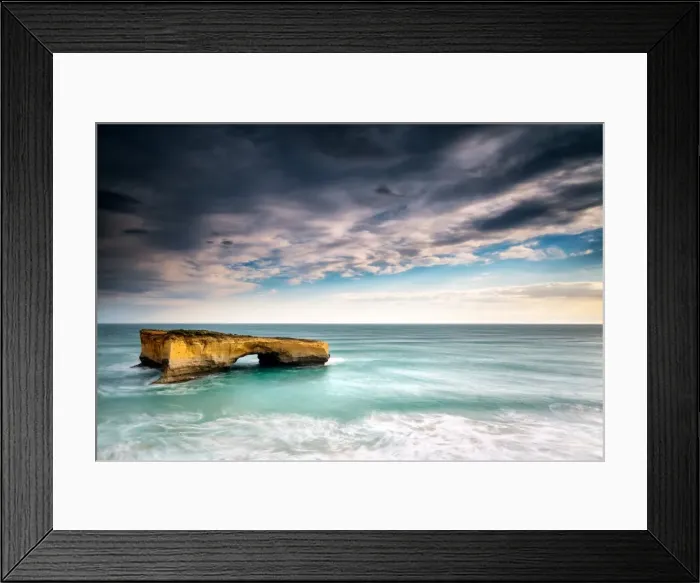 Framed Print : Eroded rock formation in ocean Framed Print : Eroded rock formation in ocean