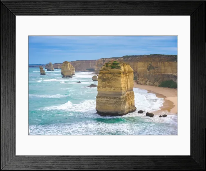 Framed Print : Twelve apostles. Great Ocean Road, Australia. Famous rock formations Framed Print : Twelve apostles. Great Ocean Road, Australia. Famous rock formations