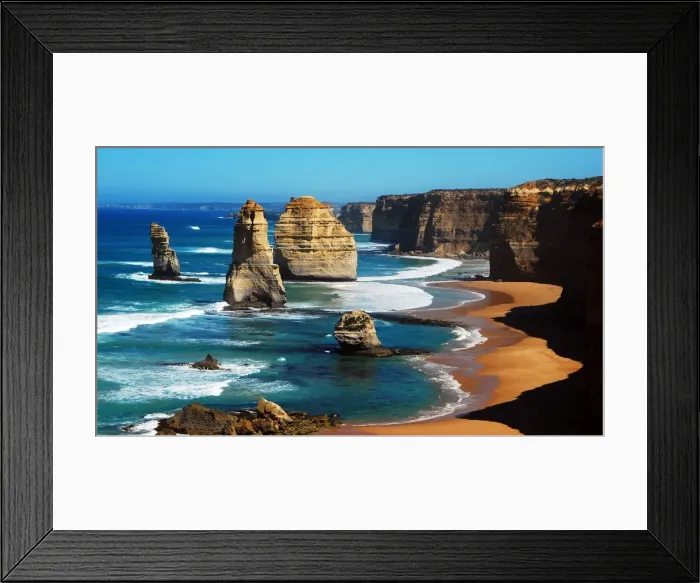 Framed Print : Apostles on Great Ocean Road, Melbourne Framed Print : Apostles on Great Ocean Road, Melbourne
