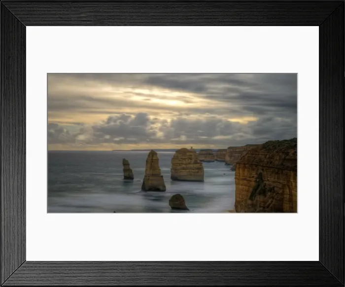 Framed Print : Great Ocean Road Twelve Apostles at sunset