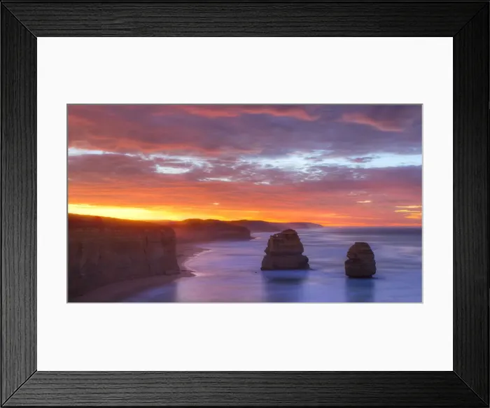 Framed Print : Sunrise at Twelve Apostles, Victoria, Australia