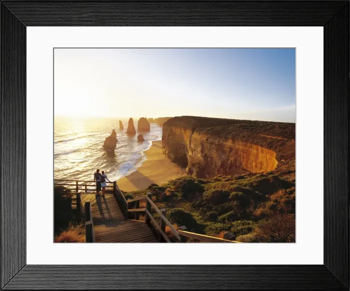 Framed Print : Romantic sunset over the sea Framed Print : Romantic sunset over the sea