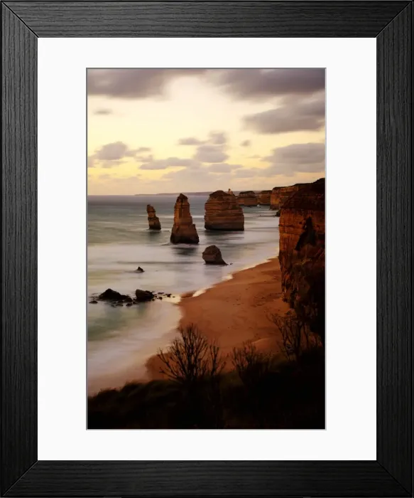Framed Print : Twelve apostles evening view
