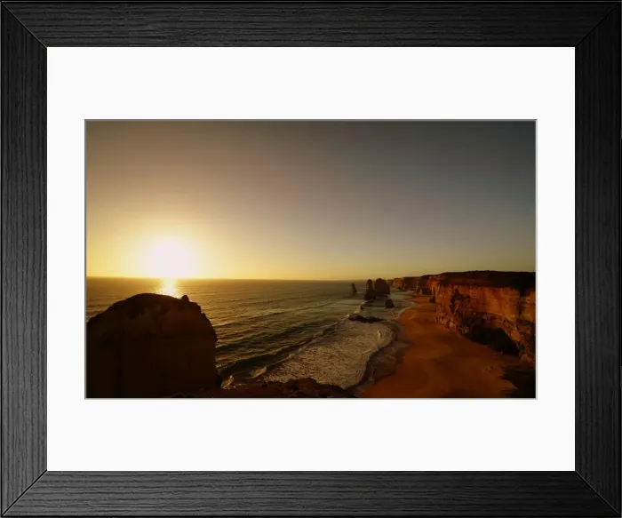 Framed Print : The Twelve Apostles at sunset Framed Print : The Twelve Apostles at sunset