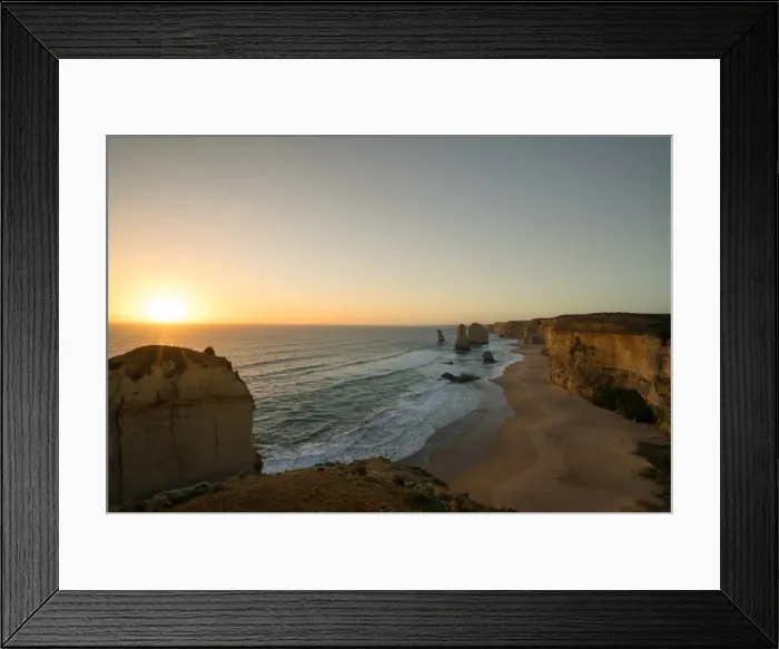 Framed Print : The Twelve Apostles at sunset Framed Print : The Twelve Apostles at sunset