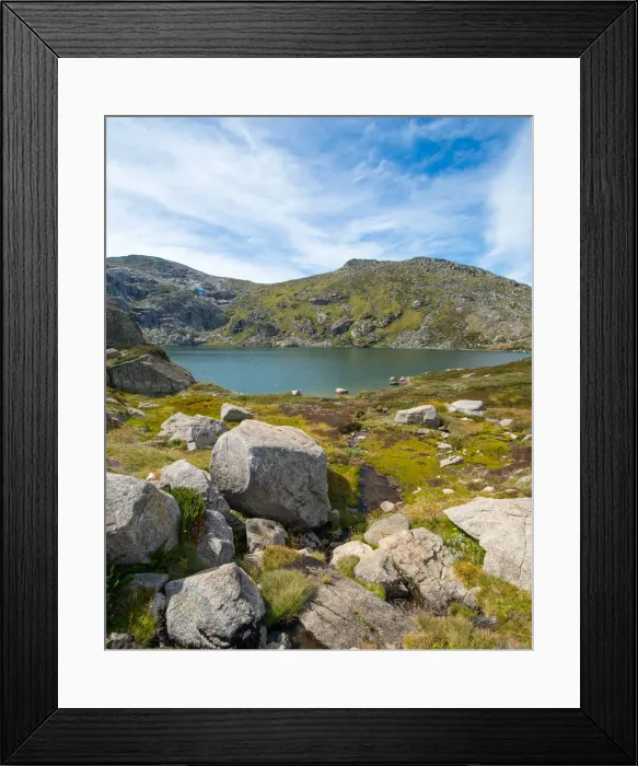 Framed Print : Blue lake track in kosciuszko national park