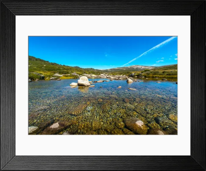 Framed Print : Clear water in Kosciuszko National Park Framed Print : Clear water in Kosciuszko National Park