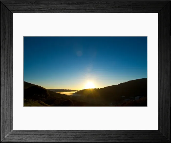 Framed Print : Sunrise over Charlottes Pass