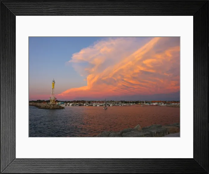 Framed Print : Before the storm was taken at Hillarys Boat Harbour in Perth