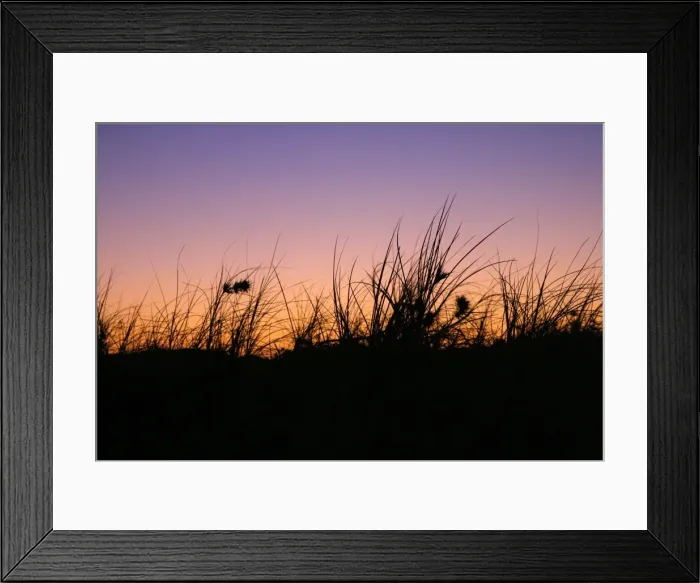 Framed Print : Dune silhouette with some gorgeous colours in the sky