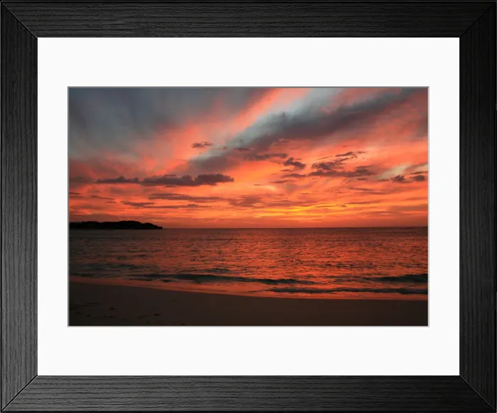 Framed Print : Sunset at Sandy Cape