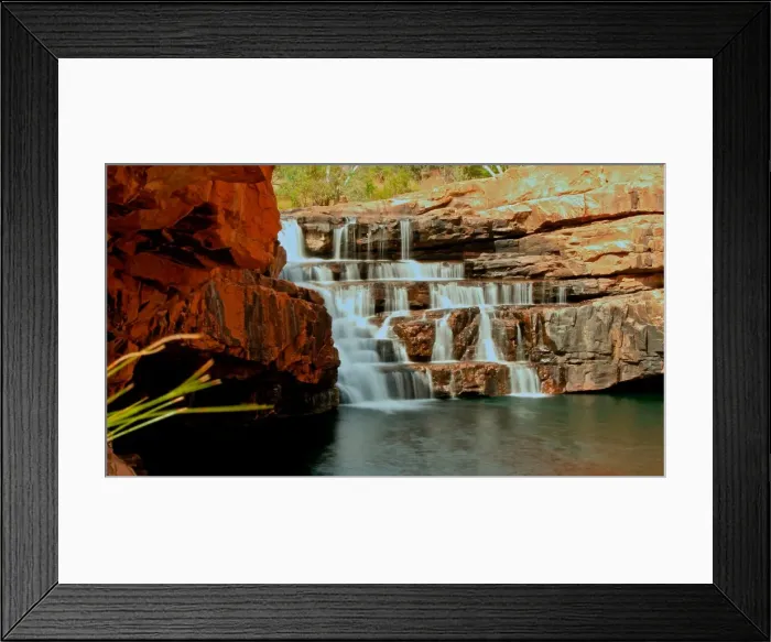 Framed Print : Waterfall, water, river, Park, western, australia, bell, gorge, wilderness Framed Print : Waterfall, water, river, Park, western, australia, bell, gorge, wilderness
