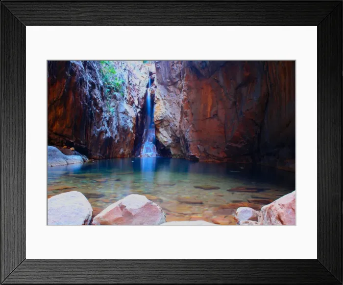 Framed Print : El Questro Gorge Waterfall Framed Print : El Questro Gorge Waterfall
