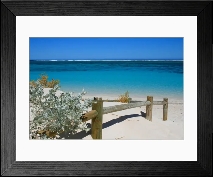 Framed Print : Exmouth, beach, sand, sea, ocean, westernaustralia, australia