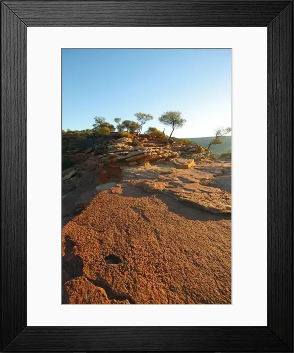 Framed Print : GorgeTop. Top of the gorge at natures window in Kalbarri Western Australia