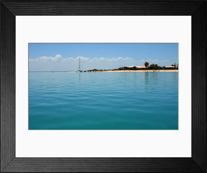Framed Print : A lovely place to visit where the dolphins swim to shore for a hand fed fish or Framed Print : A lovely place to visit where the dolphins swim to shore for a hand fed fish or