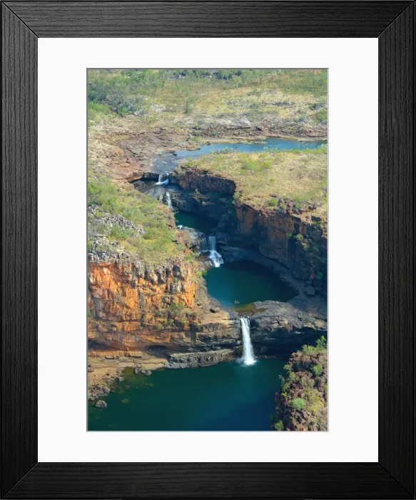 Framed Print : Mitchell Falls From the Air