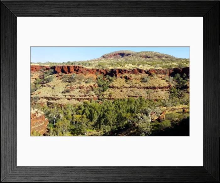 Framed Print : A stunning view across the gorges in outback Australia