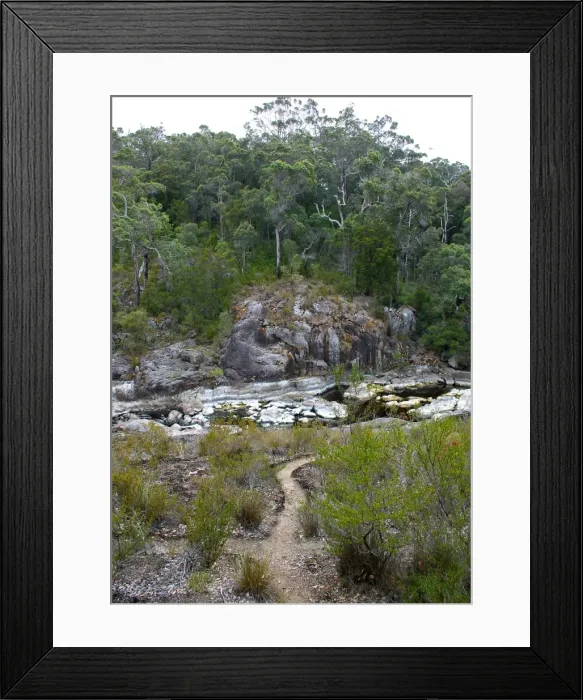 Framed Print : Fernhook Falls