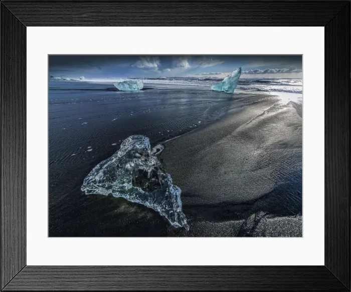 Framed Print : Jokulsarlon beach Framed Print : Jokulsarlon beach