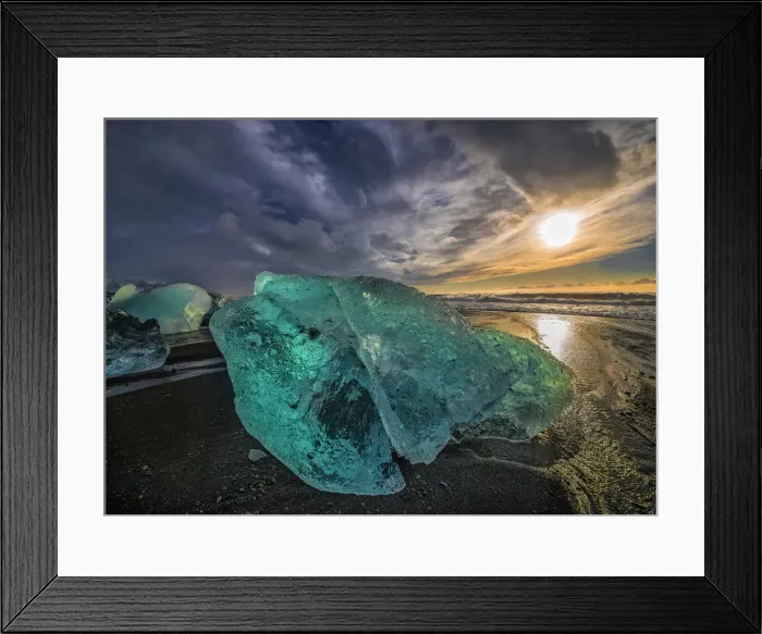 Framed Print : Jokulsarlon beach Framed Print : Jokulsarlon beach