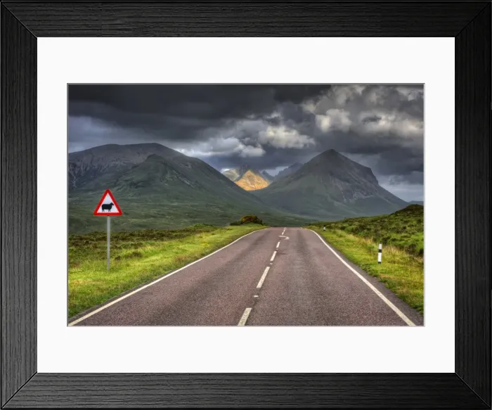 Framed Print : Roadway on the Isle of Skye Framed Print : Roadway on the Isle of Skye