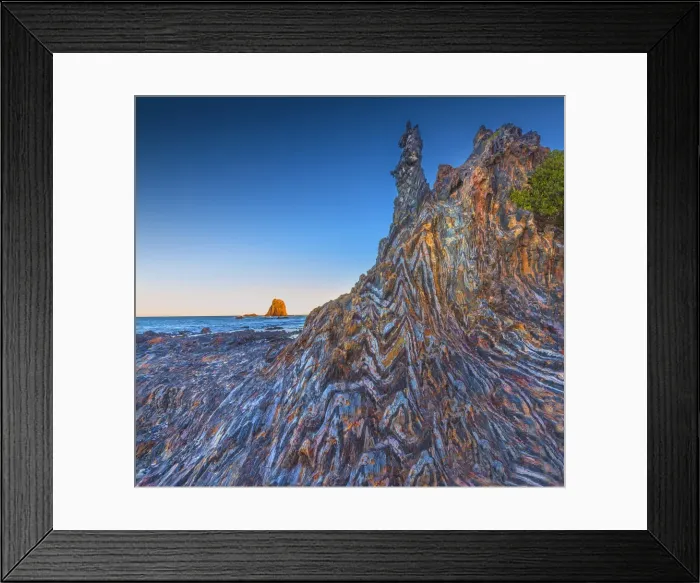 Framed Print : Glasshouse rocks, Narooma, southern coastline of New South Wales, Australia