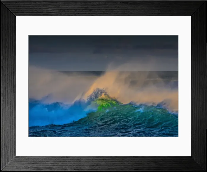 Framed Print : Winter storms lash the coastline at Arnarstapi, Snaefellness, Iceland