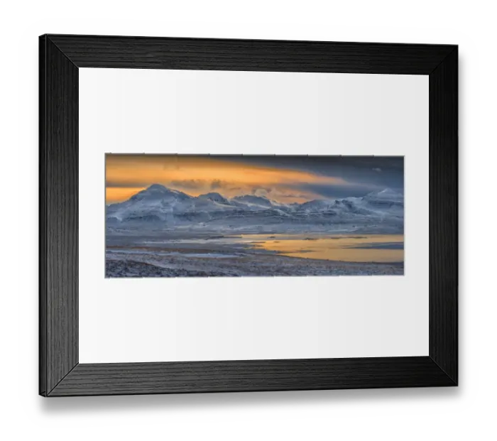 Framed Print : A winter scene near Budardalur, northwest Iceland Framed Print : A winter scene near Budardalur, northwest Iceland