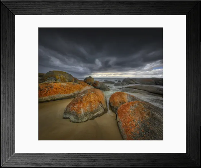 Framed Print : Disappointment Bay on the northern end of King Island, bass Strait, Tasmania Framed Print : Disappointment Bay on the northern end of King Island, bass Strait, Tasmania