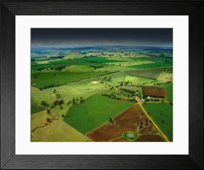 Framed Print : Central Farmland