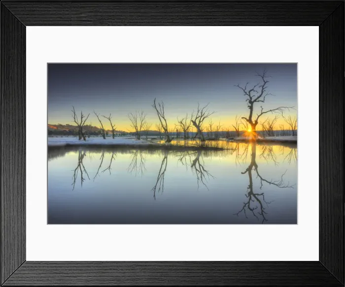 Framed Print : Mokoen wetlands, Victoria, Australia Framed Print : Mokoen wetlands, Victoria, Australia