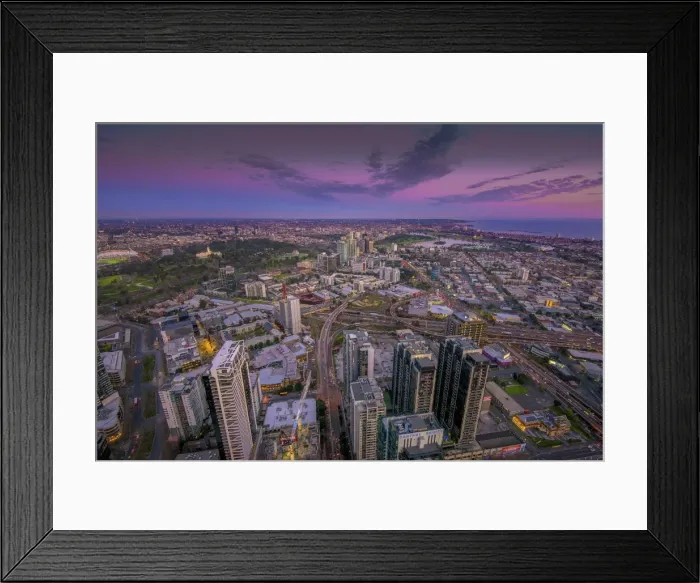 Framed Print : Melbourne city view, Victoria, Australia Framed Print : Melbourne city view, Victoria, Australia