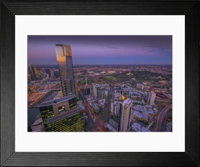 Framed Print : Melbourne city view, Victoria, Australia