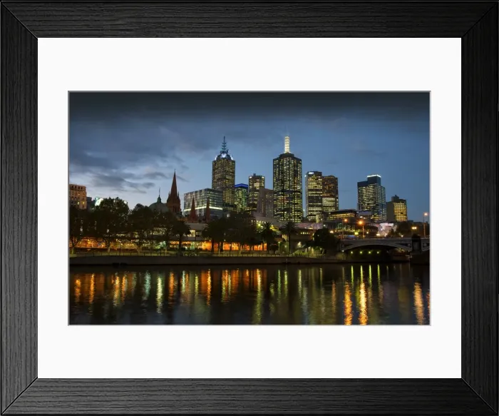 Framed Print : Melbourne city view, Victoria, Australia