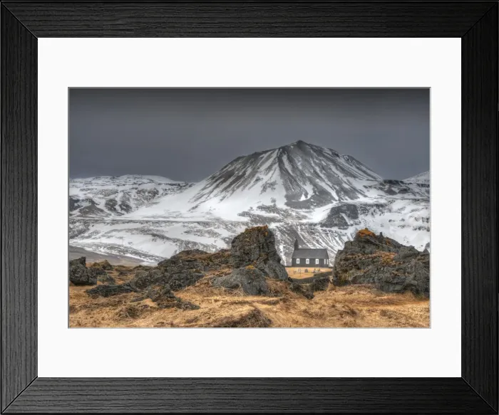 Framed Print : View to the Chapel at Budir